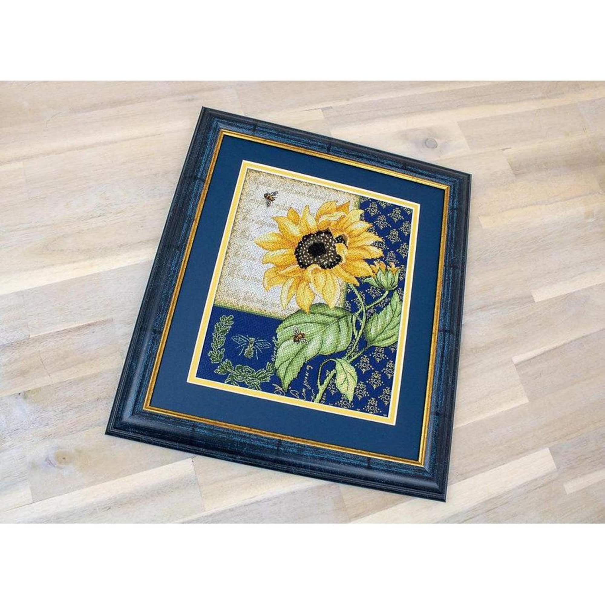 LetiStitch Sunflower Melody Counted Cross Stitch Kit